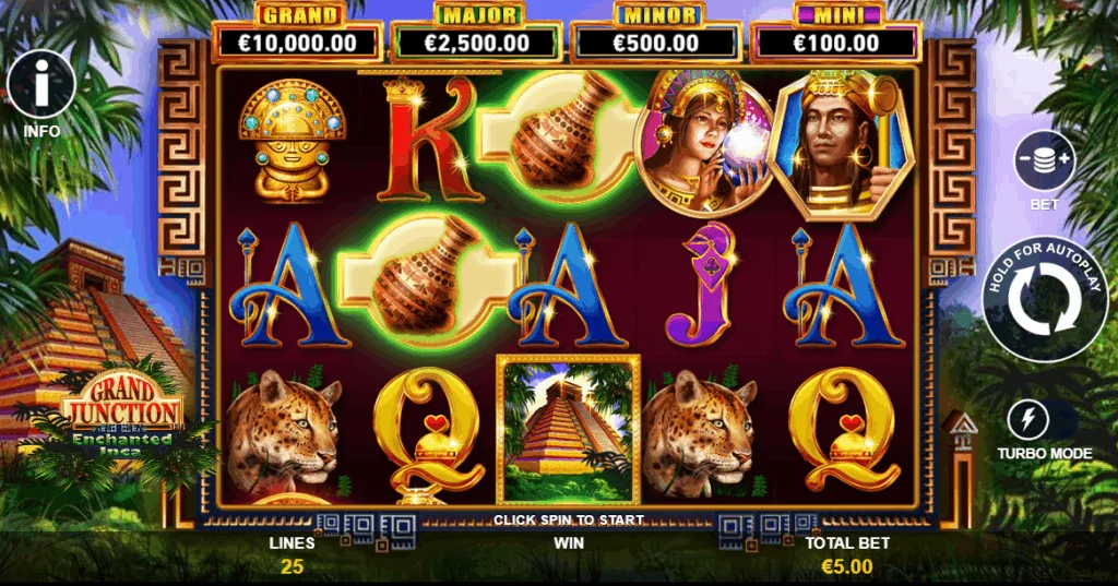 Grand junction enchanted inca slot features and rtp