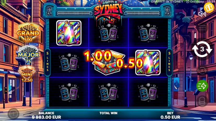 Graffiti in Sydney slot features and rtp