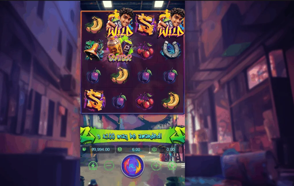 Graffiti rush slot game screenshot