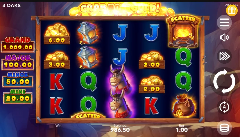 Grab more gold slot game