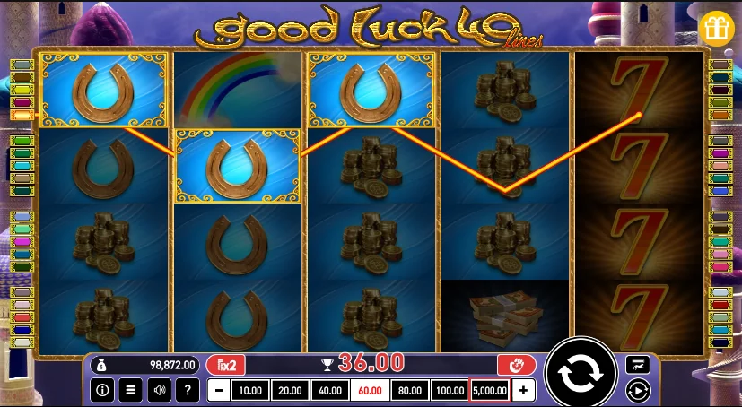 Good luck 40 slot features and rtp