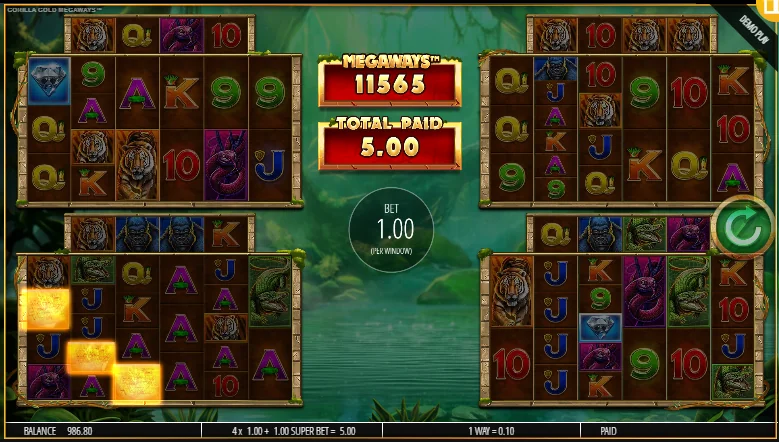 Gorilla gold megaways slot game