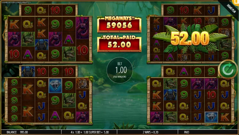 Gorilla gold megaways slot features and rtp