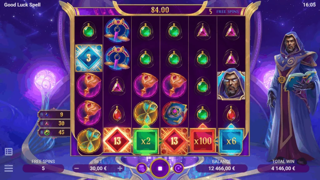 Good luck spell slot game screenshot