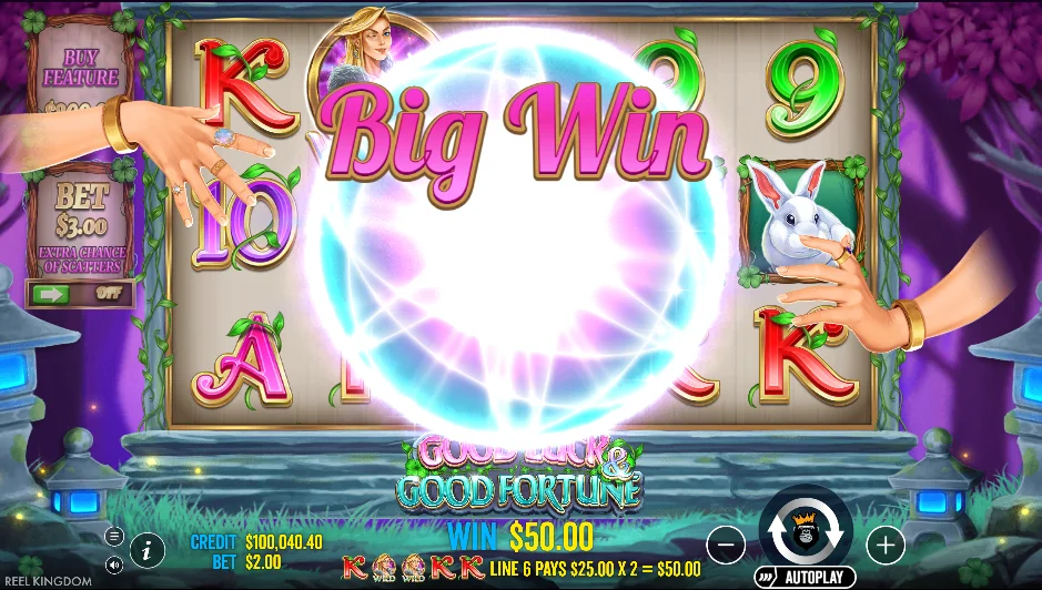 Good luck and good fortune slot features and rtp