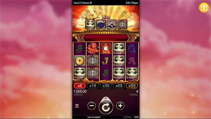 Good fortune m slot game screenshot