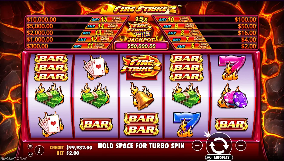 Fire strike 2 slot game
