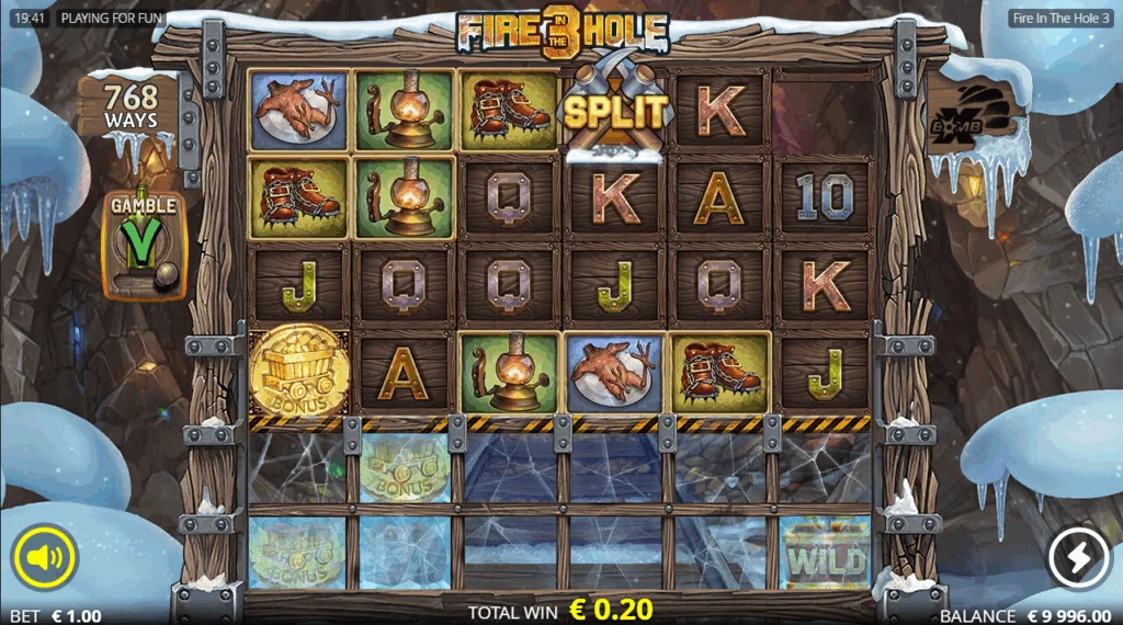 Fire in the hole 3 slot game