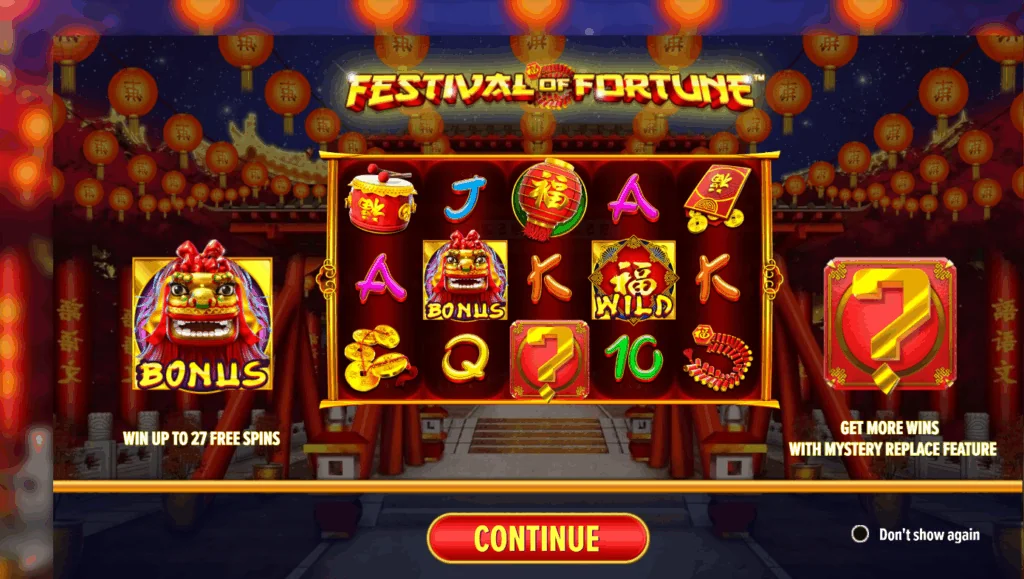 Festival Of Fortune slot game screenshot