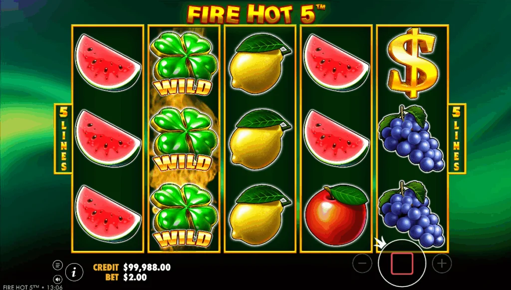 Fire hot 5 slot game
