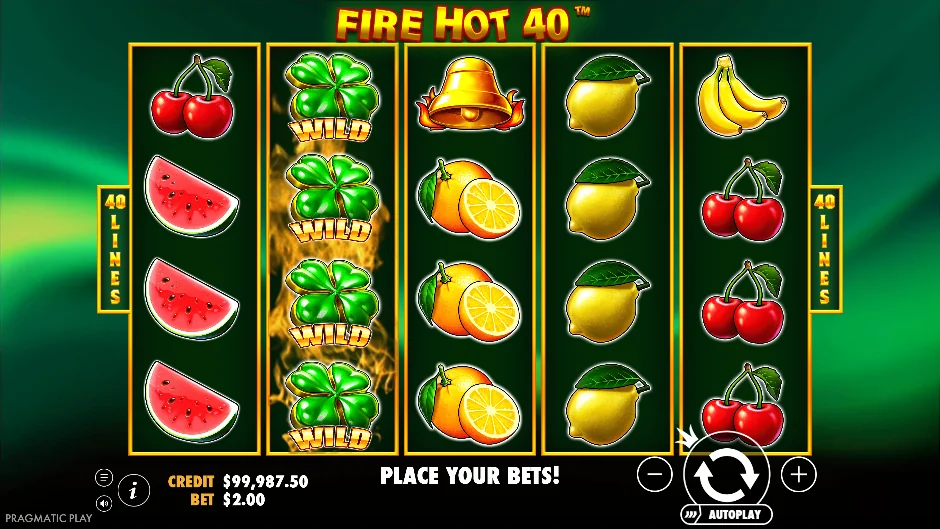 Fire hot 40 slot features and rtp