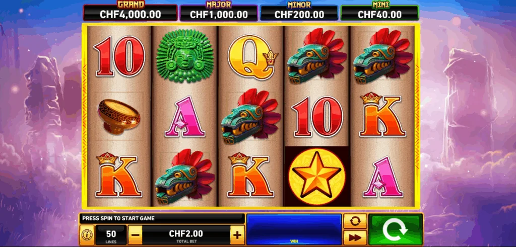 Fire blaze sky queen slot game screenshot
