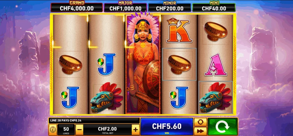 Fire blaze sky queen slot game