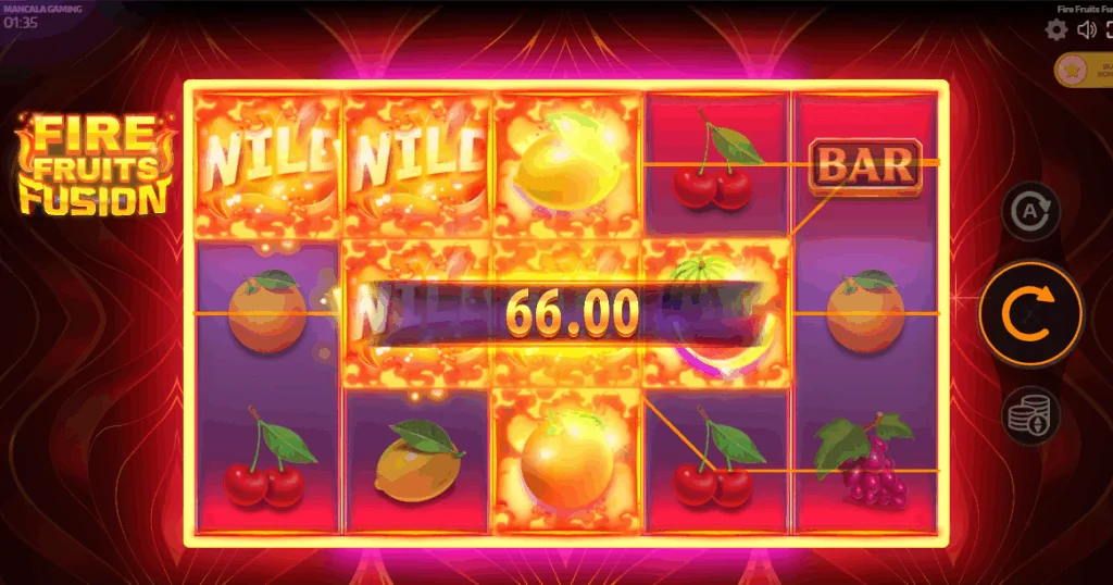Fire fruits fusion slot features and rtp