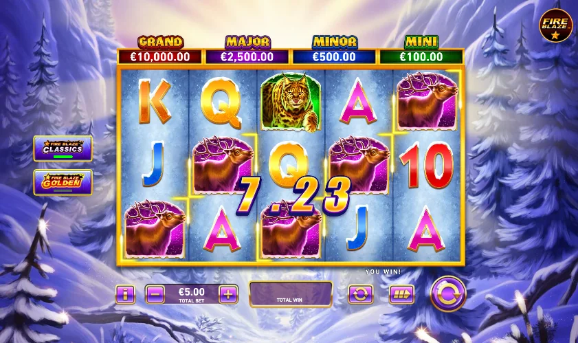 Fire blaze tundra wolf slot features and rtp