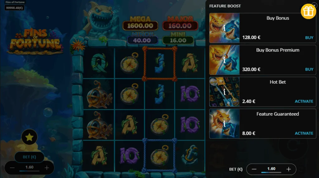 Fins Of Fortune slot features and rtp