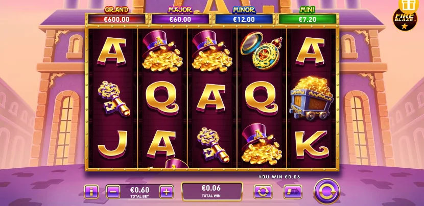 Fire blaze golden amazing factory slot game screenshot