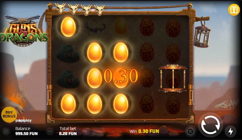 Guns and dragons slot game