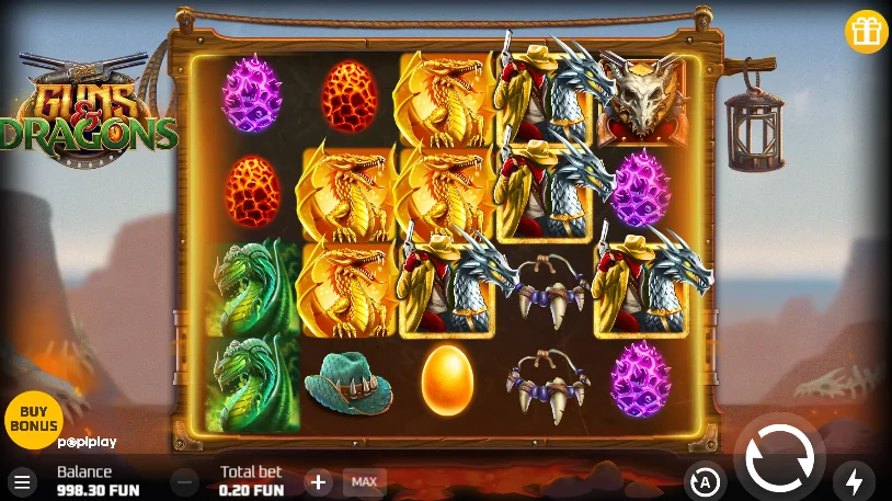 Guns and dragons slot features and rtp