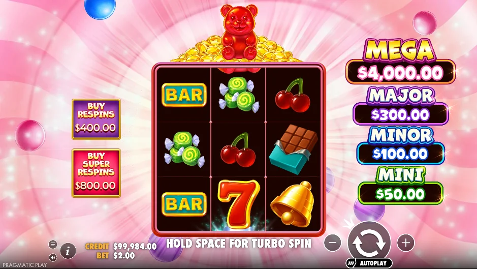 Gummy bear strike slot game