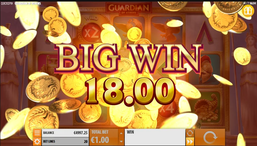 Guardian of athens slot features and rtp