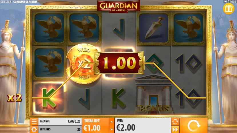 Guardian of athens slot game