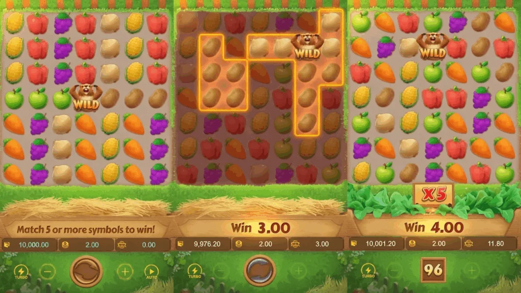 Groundhog harvest slot game screenshot