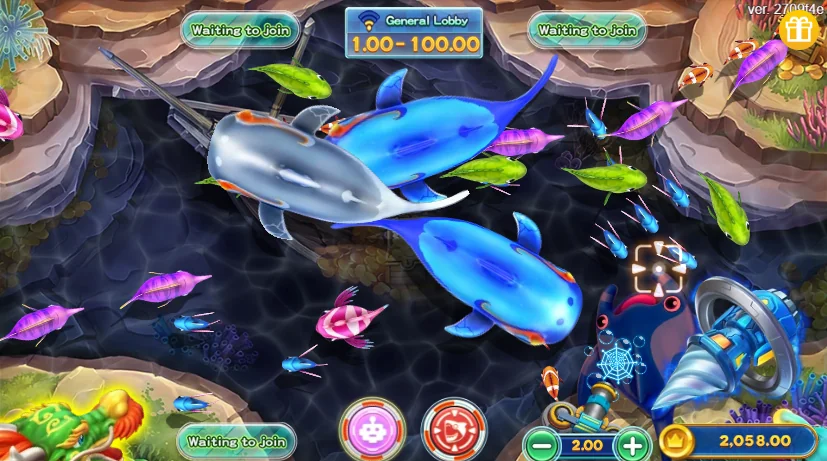 Fierce fishing slot game screenshot
