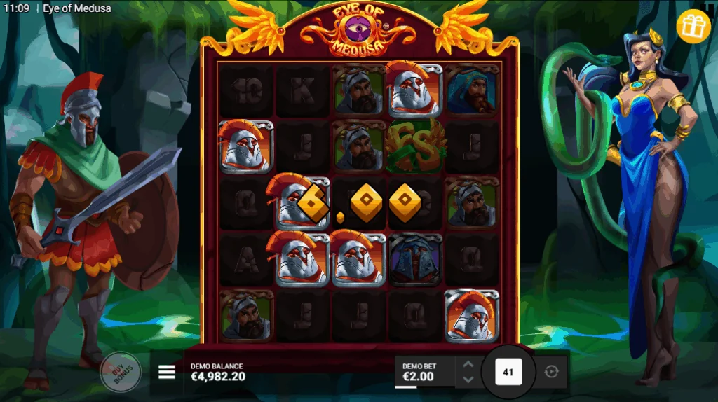 Eye Of Medusa slot features and rtp