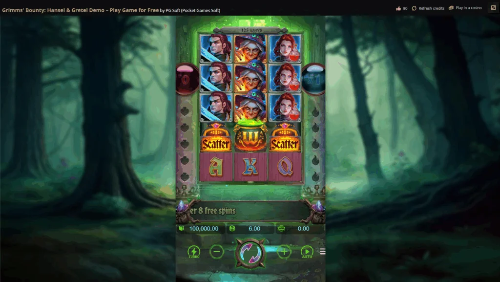 Grimms bounty Hansel and Gretel slot game screenshot