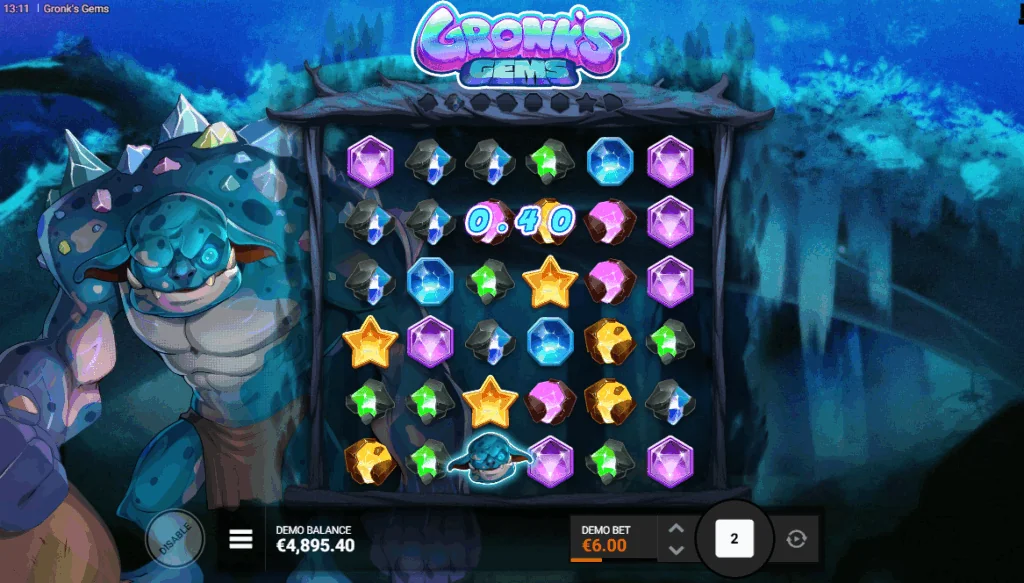Gronks gems slot features and rtp