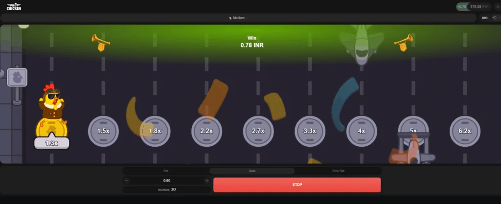 Pilot Chicken slot features and rtp