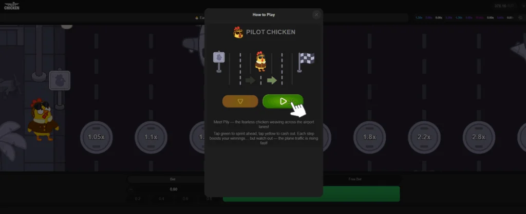 how to play Pilot Chicken slot game