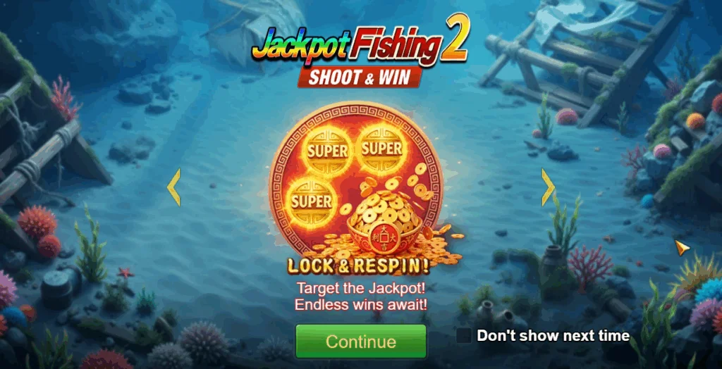 Jackpot Fishing 2 slot game screenshot