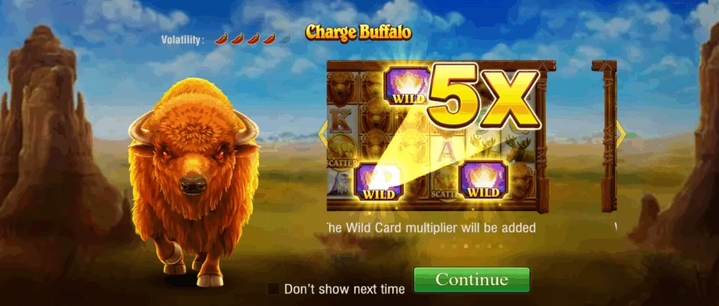 Charge Buffalo slot game screenshot
