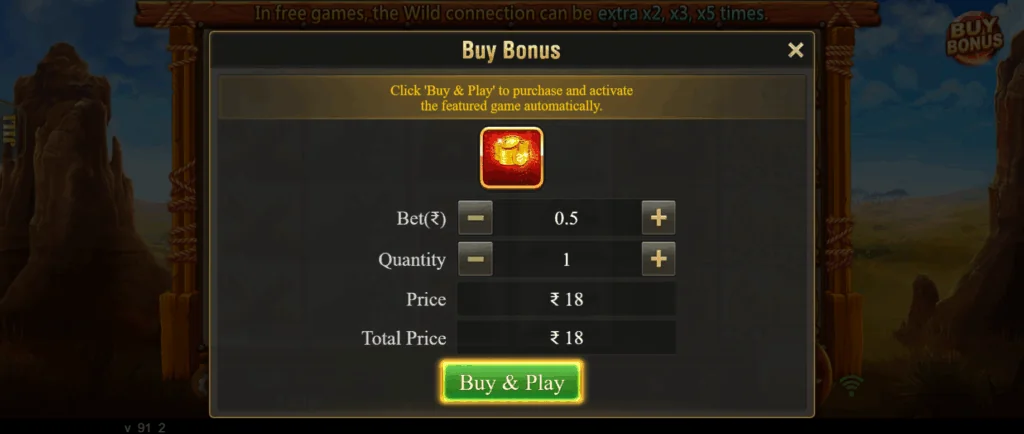 Charge Buffalo slot features and rtp