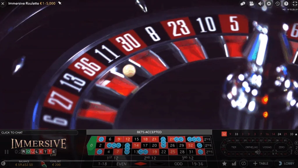 Immersive Roulette screenshot