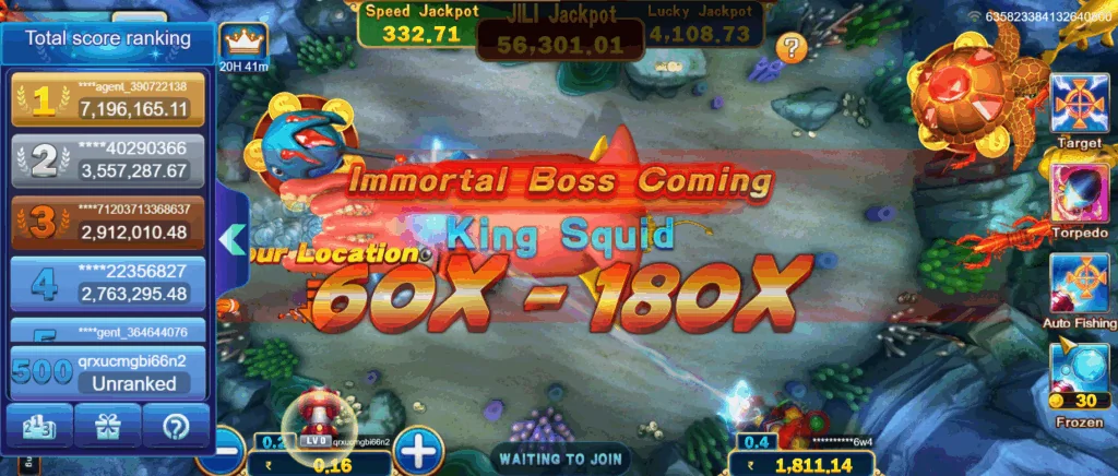 Jackpot Fishing slot features and rtp