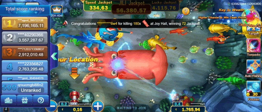 Jackpot Fishing demo gameplay