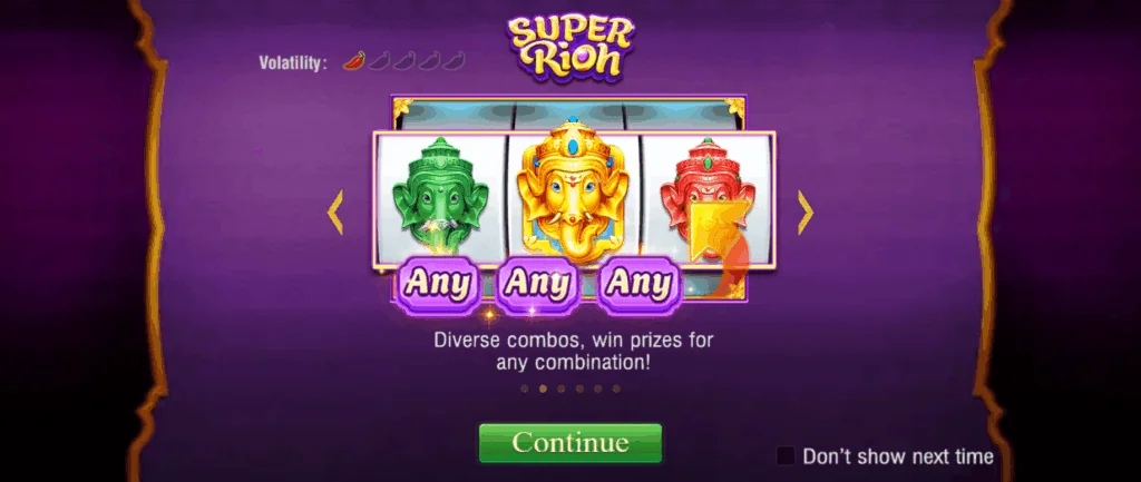 Super Rich slot game screenshot