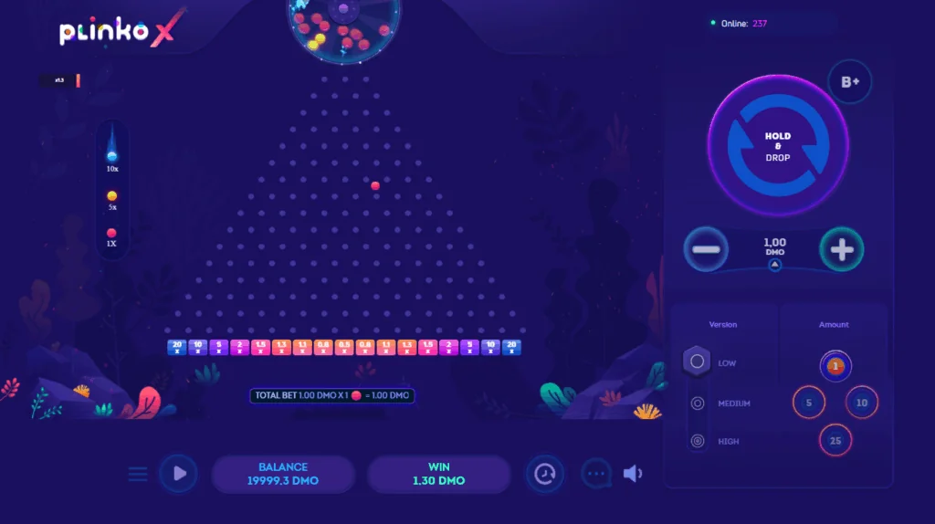 PlinkoX slot game screenshotPlinkoX demo gameplay