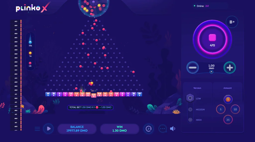 PlinkoX slot features and rtp