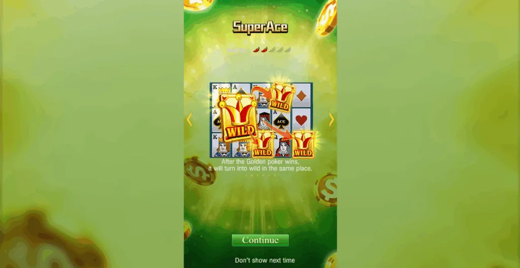 Super Ace slot game screenshot