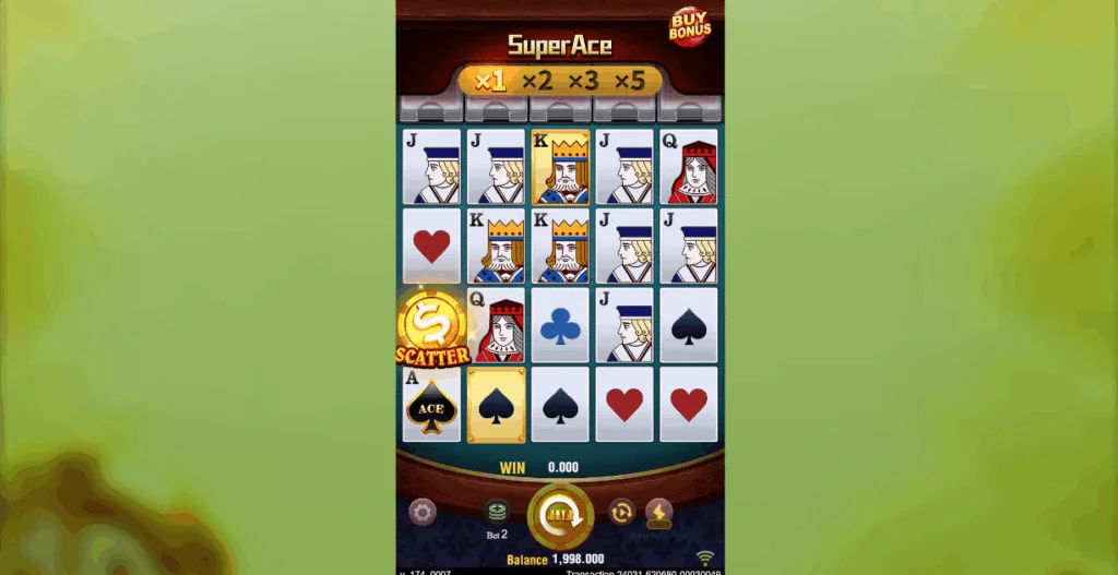 Super Ace demo gameplay