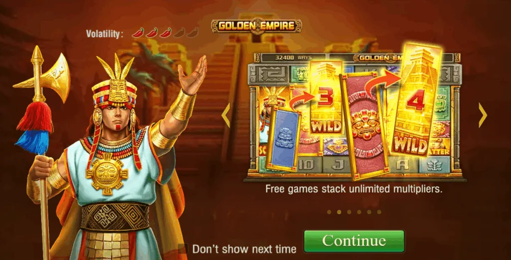 Golden Empire slot game screenshot