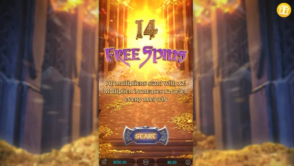 Asgardian Rising slot features and rtp