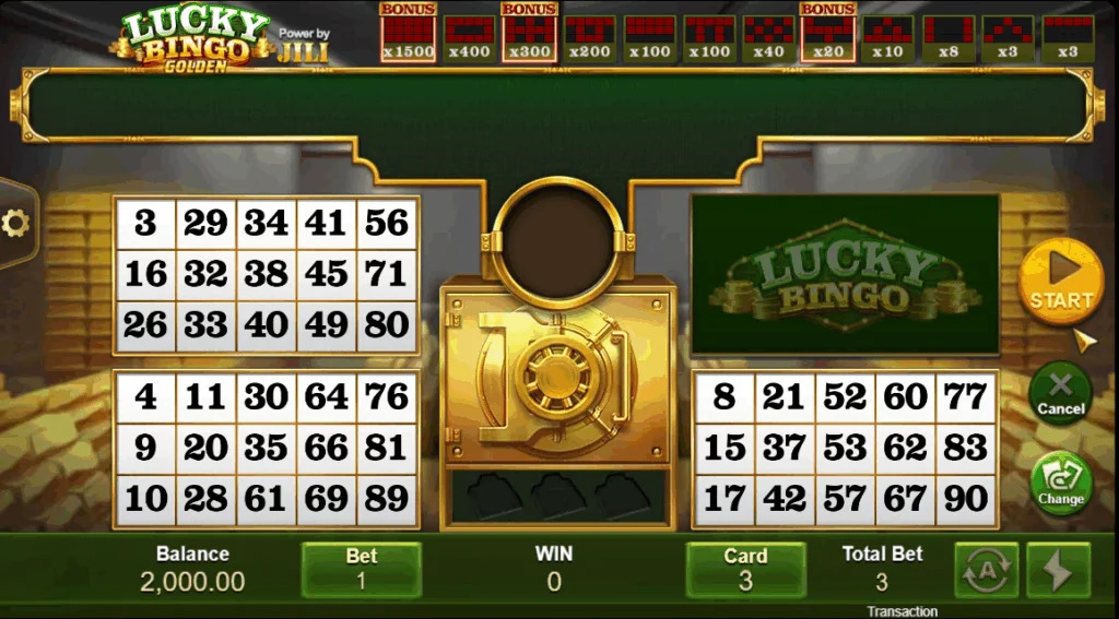 Lucky Bingo demo gameplay