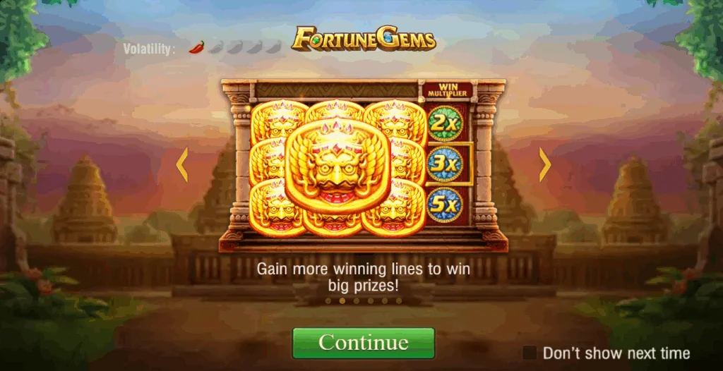 Fortune Gems slot game screenshot