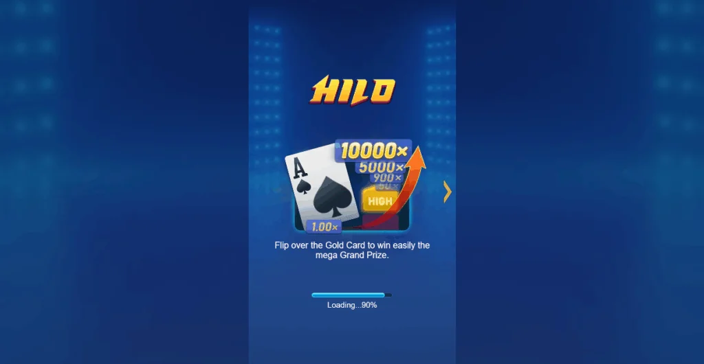 Hilo slot game screenshot