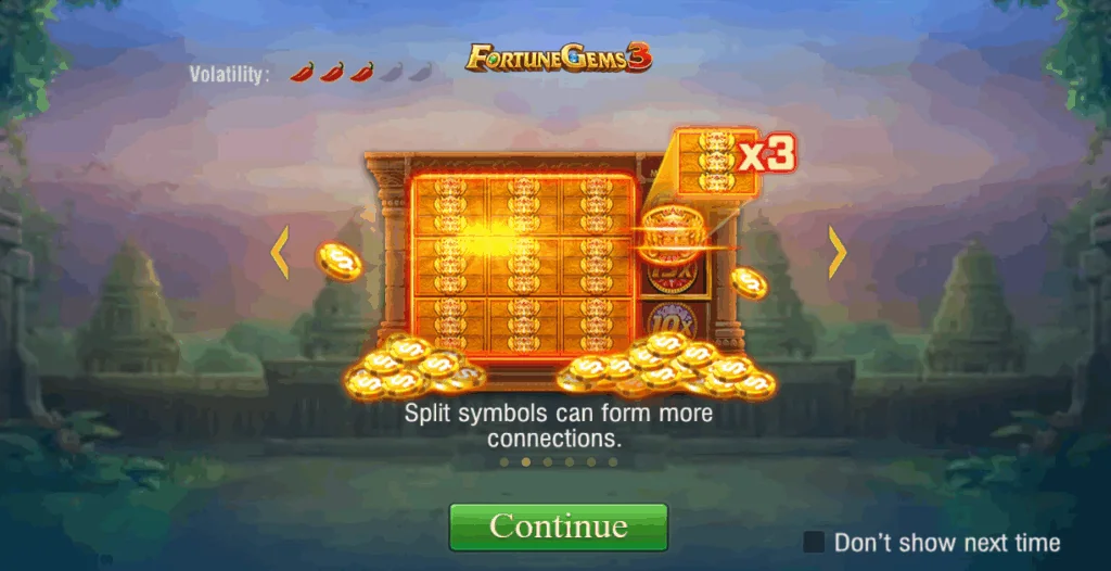Fortune Gems 3 slot game screenshot